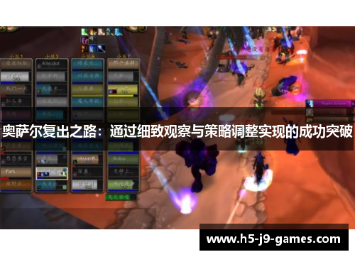 奥萨尔复出之路:通过细致观察与策略调整实现的成功突破 奥萨尔复出之路:通过细致观察与策略调整实现的成功突破